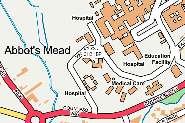 CH2 1BP map - OS OpenMap – Local (Ordnance Survey)