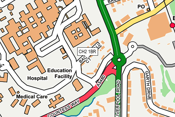 CH2 1BR map - OS OpenMap – Local (Ordnance Survey)