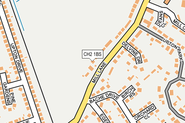 CH2 1BS map - OS OpenMap – Local (Ordnance Survey)