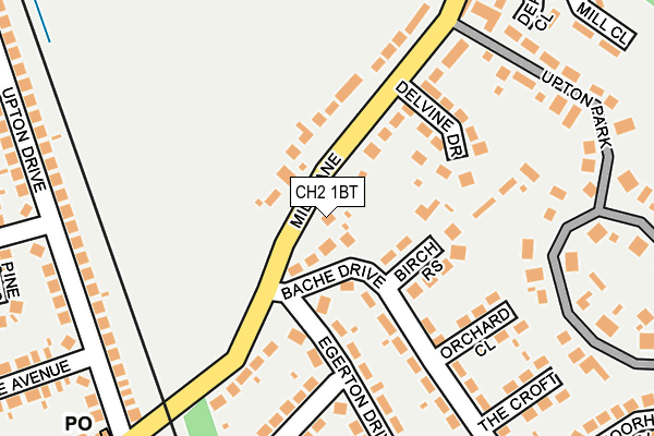 CH2 1BT map - OS OpenMap – Local (Ordnance Survey)