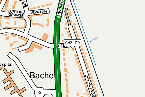 CH2 1DD map - OS OpenMap – Local (Ordnance Survey)