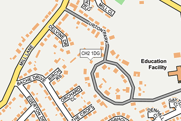 CH2 1DG map - OS OpenMap – Local (Ordnance Survey)