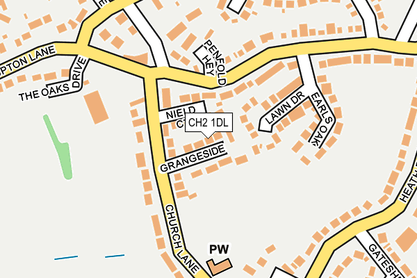 CH2 1DL map - OS OpenMap – Local (Ordnance Survey)