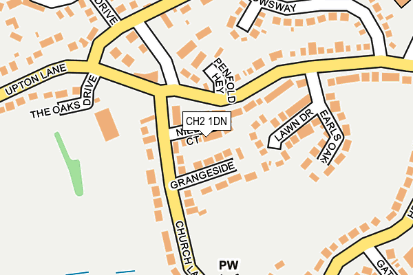 CH2 1DN map - OS OpenMap – Local (Ordnance Survey)