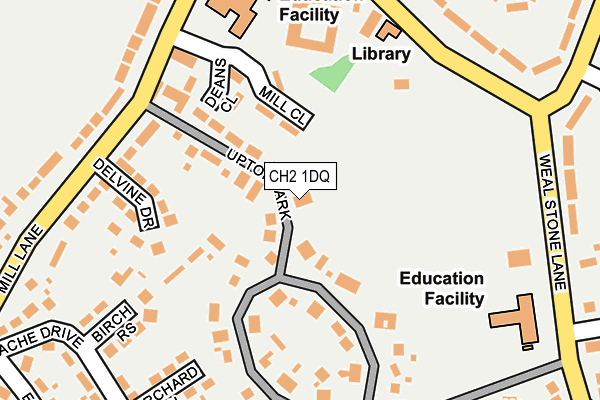 CH2 1DQ map - OS OpenMap – Local (Ordnance Survey)