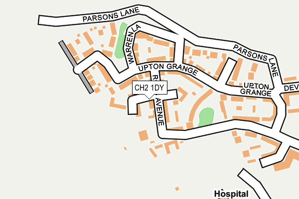 CH2 1DY map - OS OpenMap – Local (Ordnance Survey)