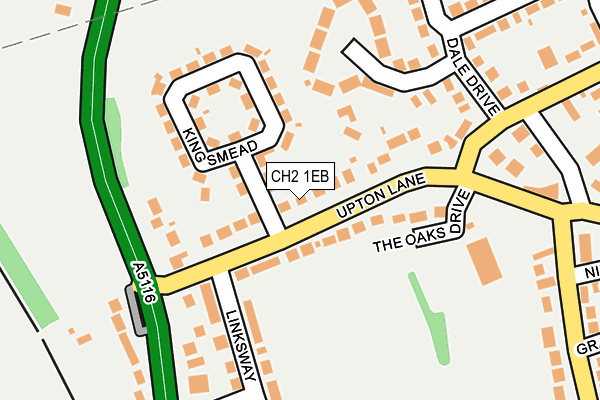 CH2 1EB map - OS OpenMap – Local (Ordnance Survey)