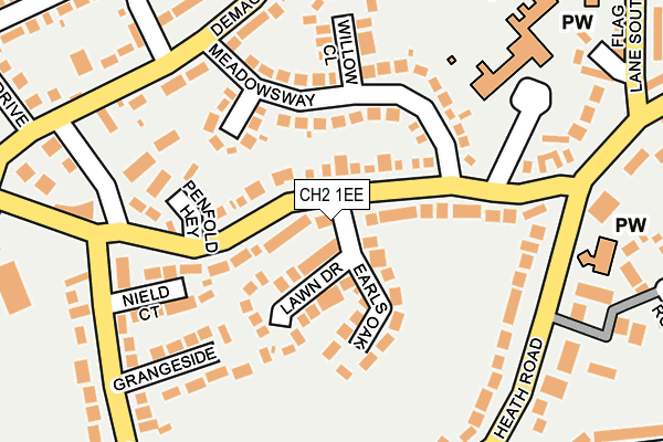 CH2 1EE map - OS OpenMap – Local (Ordnance Survey)