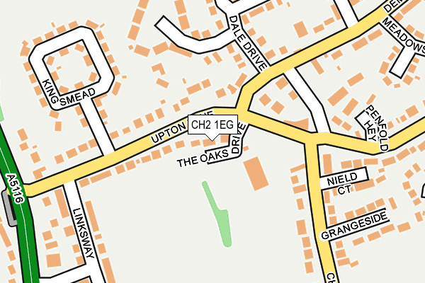 CH2 1EG map - OS OpenMap – Local (Ordnance Survey)