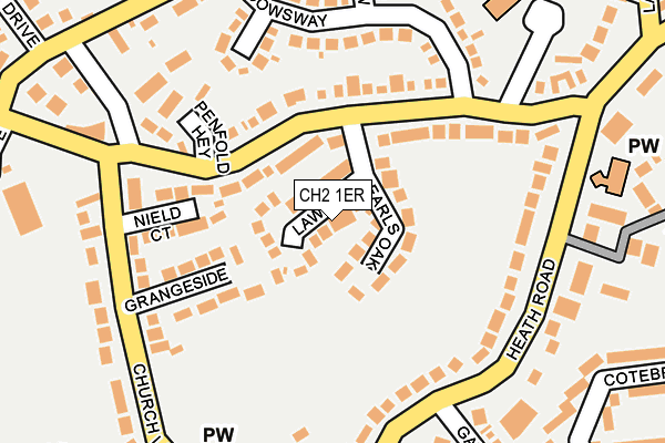 CH2 1ER map - OS OpenMap – Local (Ordnance Survey)
