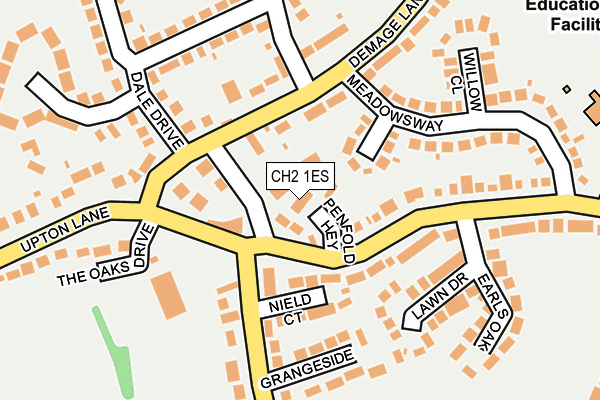 CH2 1ES map - OS OpenMap – Local (Ordnance Survey)