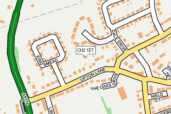 CH2 1ET map - OS OpenMap – Local (Ordnance Survey)