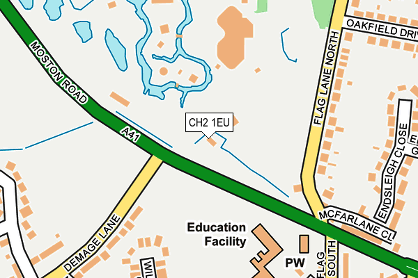 CH2 1EU map - OS OpenMap – Local (Ordnance Survey)