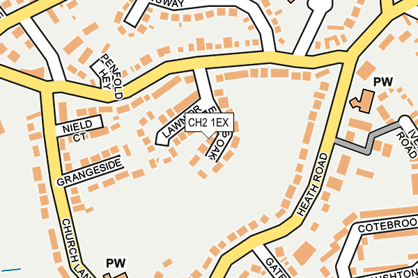 CH2 1EX map - OS OpenMap – Local (Ordnance Survey)