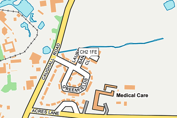 CH2 1FE map - OS OpenMap – Local (Ordnance Survey)