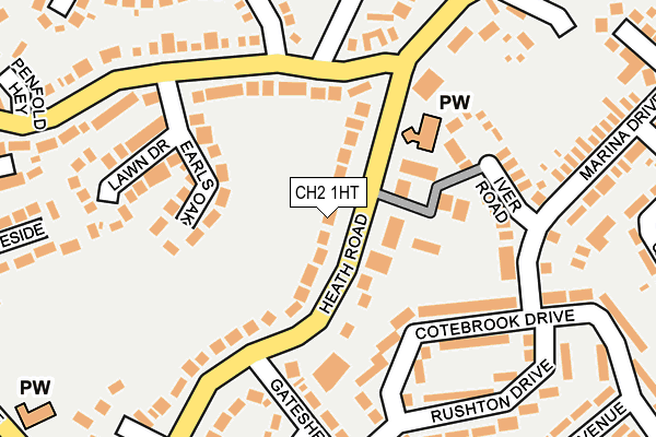 CH2 1HT map - OS OpenMap – Local (Ordnance Survey)