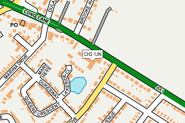 CH2 1JN map - OS OpenMap – Local (Ordnance Survey)