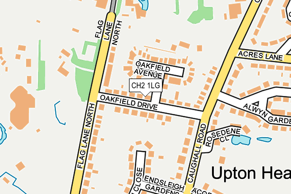 CH2 1LG map - OS OpenMap – Local (Ordnance Survey)