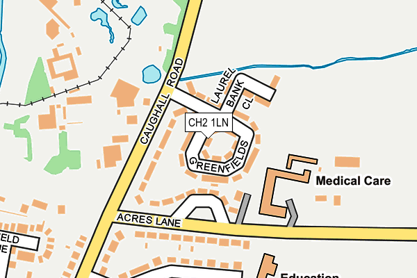 CH2 1LN map - OS OpenMap – Local (Ordnance Survey)