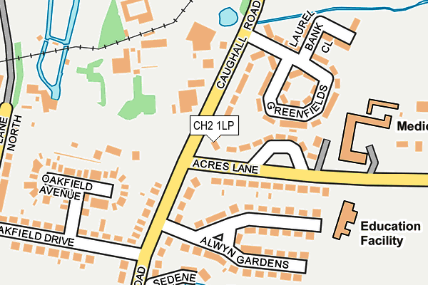 CH2 1LP map - OS OpenMap – Local (Ordnance Survey)