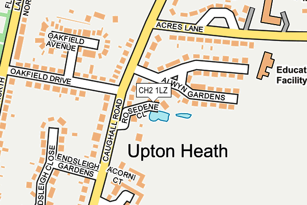 CH2 1LZ map - OS OpenMap – Local (Ordnance Survey)