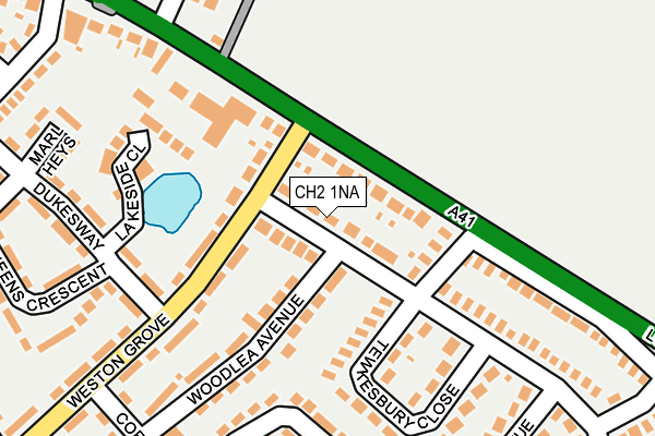 CH2 1NA map - OS OpenMap – Local (Ordnance Survey)