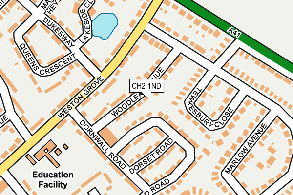 CH2 1ND map - OS OpenMap – Local (Ordnance Survey)