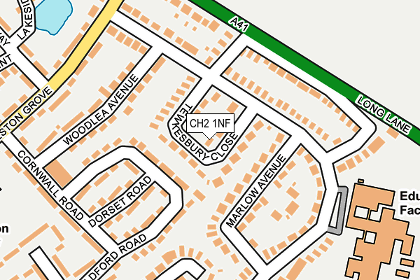 CH2 1NF map - OS OpenMap – Local (Ordnance Survey)