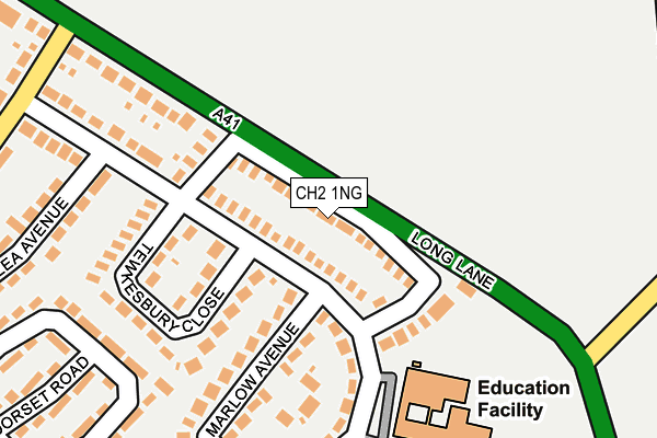 CH2 1NG map - OS OpenMap – Local (Ordnance Survey)