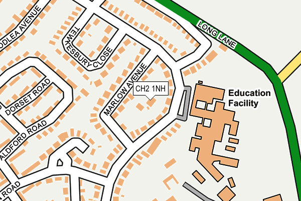 CH2 1NH map - OS OpenMap – Local (Ordnance Survey)