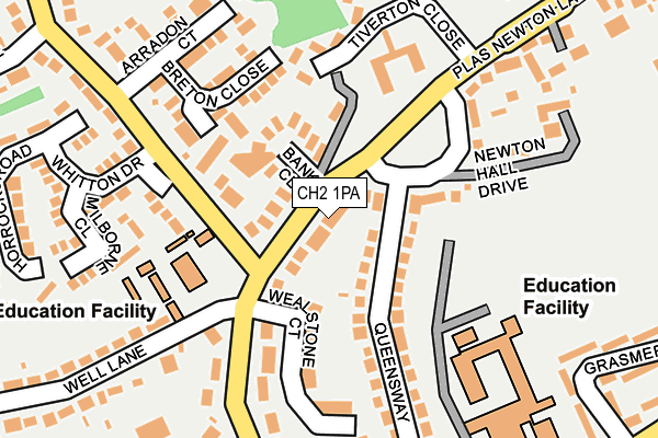 CH2 1PA map - OS OpenMap – Local (Ordnance Survey)