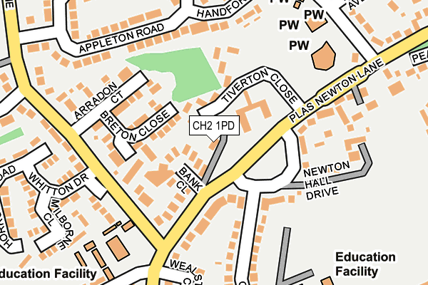 CH2 1PD map - OS OpenMap – Local (Ordnance Survey)