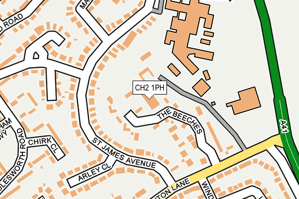 CH2 1PH map - OS OpenMap – Local (Ordnance Survey)