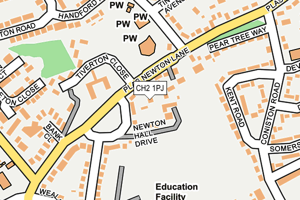 CH2 1PJ map - OS OpenMap – Local (Ordnance Survey)