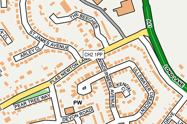 CH2 1PP map - OS OpenMap – Local (Ordnance Survey)