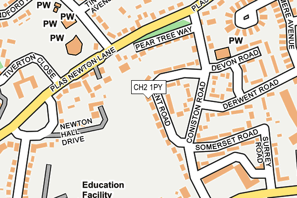 CH2 1PY map - OS OpenMap – Local (Ordnance Survey)