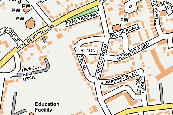 CH2 1QA map - OS OpenMap – Local (Ordnance Survey)