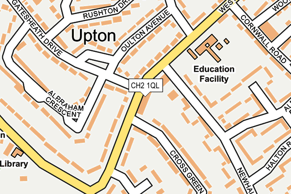 CH2 1QL map - OS OpenMap – Local (Ordnance Survey)