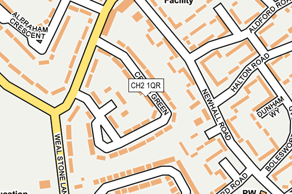 CH2 1QR map - OS OpenMap – Local (Ordnance Survey)