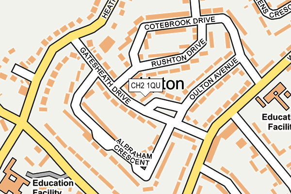 CH2 1QU map - OS OpenMap – Local (Ordnance Survey)