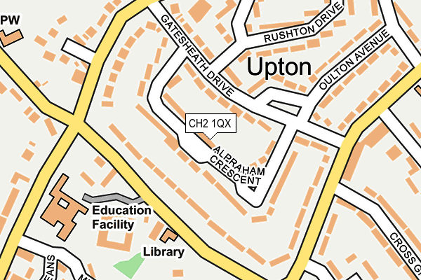 CH2 1QX map - OS OpenMap – Local (Ordnance Survey)