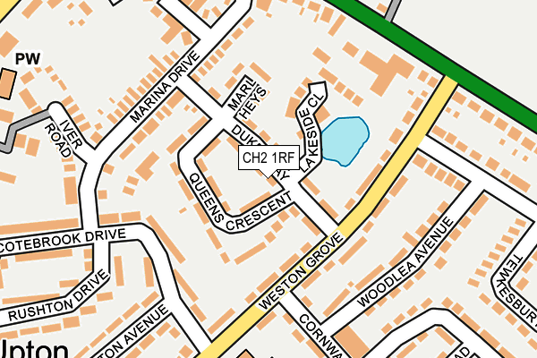 CH2 1RF map - OS OpenMap – Local (Ordnance Survey)