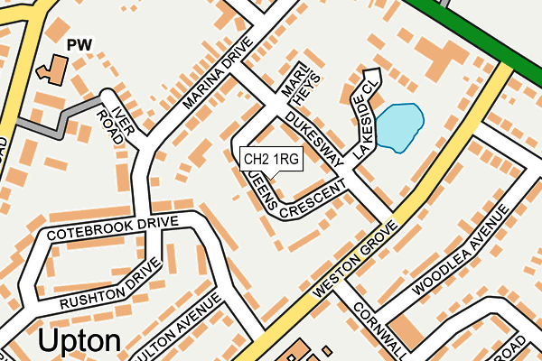 CH2 1RG map - OS OpenMap – Local (Ordnance Survey)