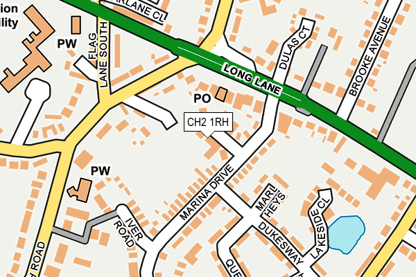 CH2 1RH map - OS OpenMap – Local (Ordnance Survey)