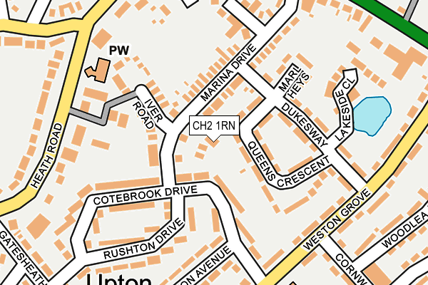 CH2 1RN map - OS OpenMap – Local (Ordnance Survey)