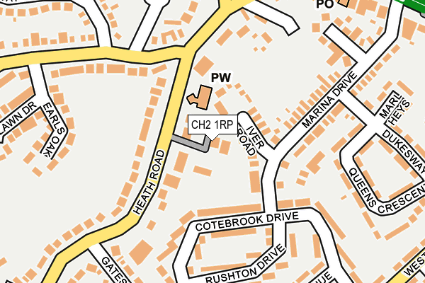 CH2 1RP map - OS OpenMap – Local (Ordnance Survey)