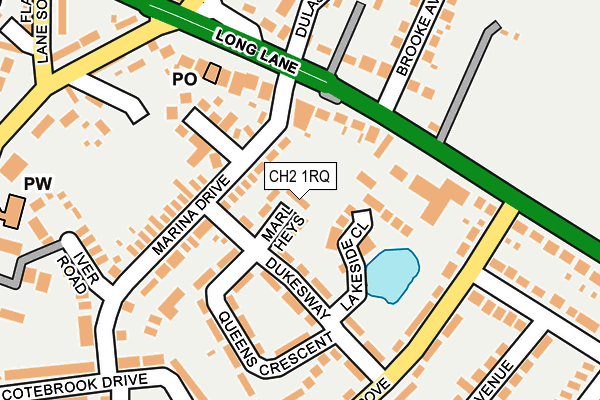 CH2 1RQ map - OS OpenMap – Local (Ordnance Survey)