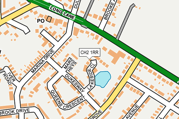 CH2 1RR map - OS OpenMap – Local (Ordnance Survey)