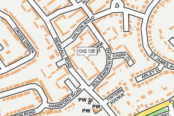 CH2 1SE map - OS OpenMap – Local (Ordnance Survey)