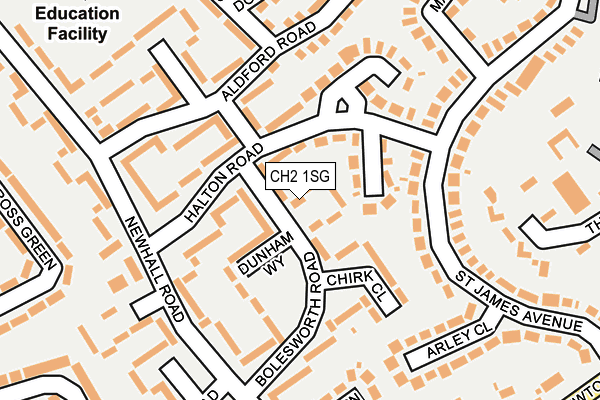 CH2 1SG map - OS OpenMap – Local (Ordnance Survey)